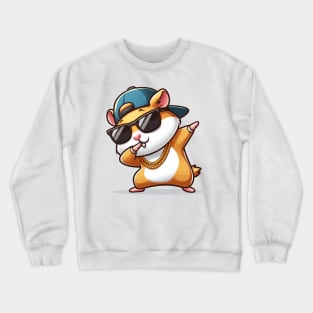 Dabbing Hamster Dancing Hamster Animal Hamster Gift Crewneck Sweatshirt